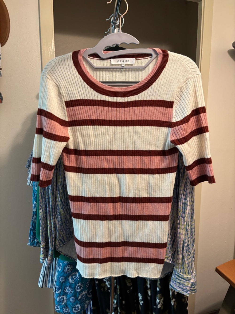FRAME Striped Blouse